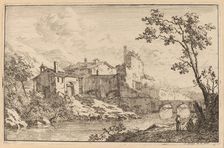 Houses at the Side of a River. Creator: Jan Smees