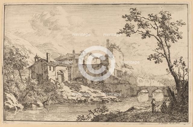 Houses at the Side of a River. Creator: Jan Smees.