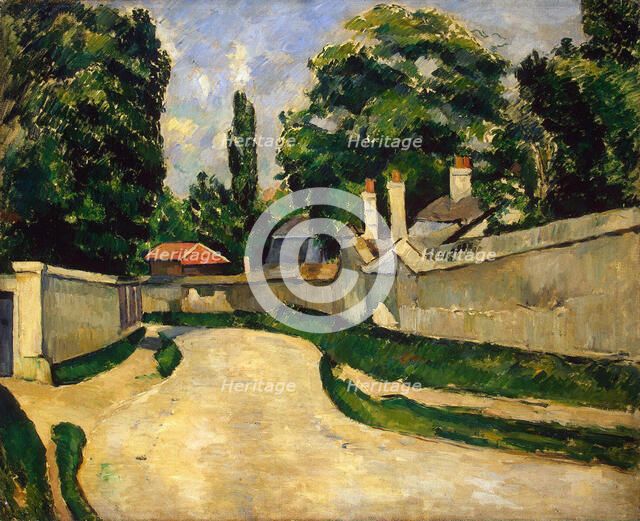 'Houses Along a Road', c1881. Artist: Paul Cezanne