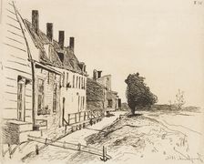 Houses along the Canal, 1862. Creator: Johan Barthold Jongkind