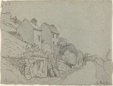 Houses by a Road, 1859. Creator: Camille Pissarro