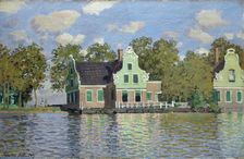 Houses by the Bank of the River Zaan, 1871-1872. Creator: Claude Monet