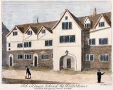 Houses behind the Charterhouse Hospital, London, 1797. Creator: Thomas Prattent