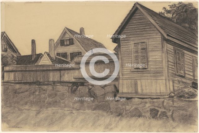 Houses, Gloucester, c. 1923. Creator: Edward Hopper.