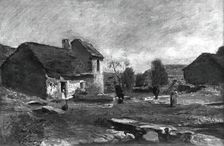 Houses in Optevoz, France, 1852. Creator: Charles Francois Daubigny