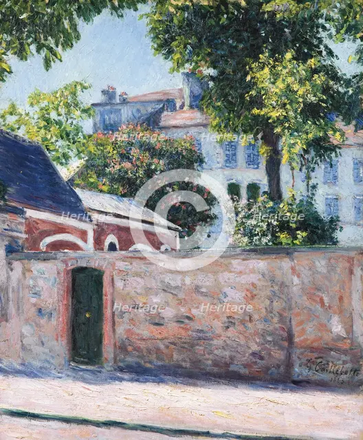 Houses in Argenteuil, 1883. Artist: Caillebotte, Gustave (1848-1894)