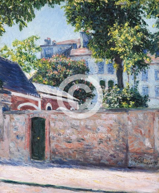 Houses in Argenteuil, 1883. Artist: Caillebotte, Gustave (1848-1894)