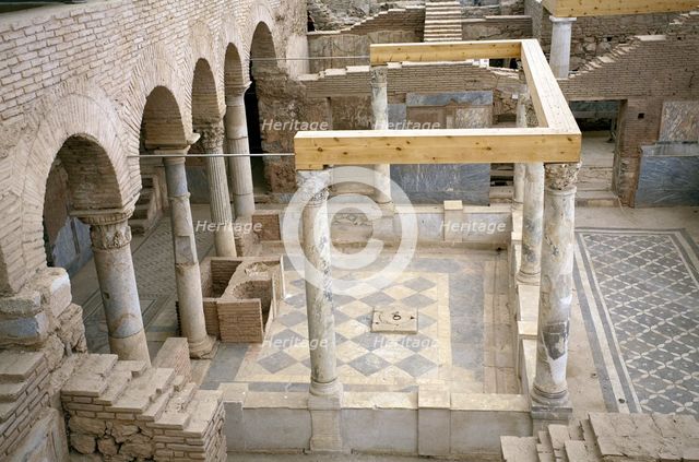 Houses in Ephesus, Turkey. Creator: Samuel Magal.