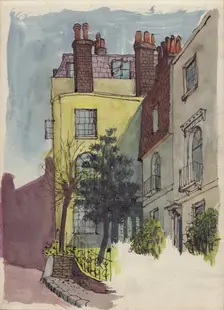 Houses in Hampstead, c1950. Creator: Shirley Markham