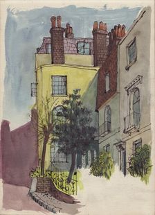 Houses in Hampstead, c1950. Creator: Shirley Markham