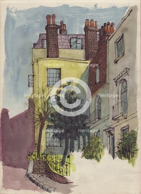 Houses in Hampstead, c1950. Creator: Shirley Markham.