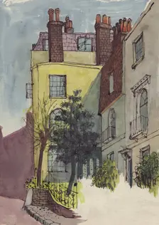 Houses in Hampstead, c1950. Creator: Shirley Markham