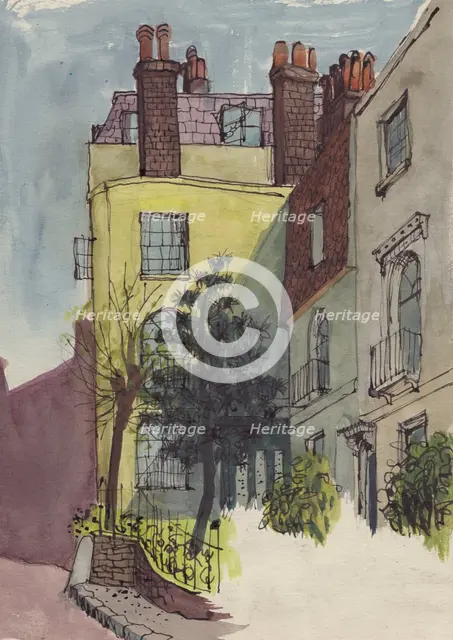Houses in Hampstead, c1950. Creator: Shirley Markham.