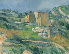 Houses in Provence: The Riaux Valley near L'Estaque, c. 1883. Creator: Paul Cezanne