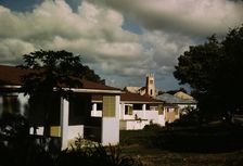 Houses in Saint Croix island, city of Christiansted, Virgin Islands, 1941. Creator: Jack Delano