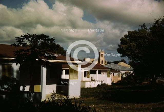 Houses in Saint Croix island, city of Christiansted, Virgin Islands, 1941. Creator: Jack Delano.