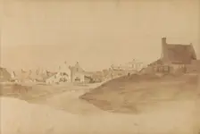 Houses in Scheveningen, 1820-1896. Creator: Kasparus Karsen