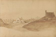 Houses in Scheveningen, 1820-1896. Creator: Kasparus Karsen
