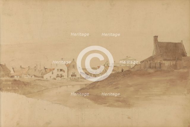 Houses in Scheveningen, 1820-1896. Creator: Kasparus Karsen.