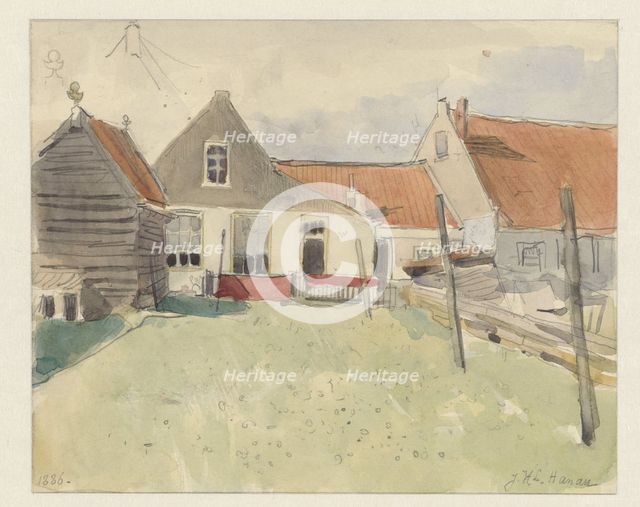 Houses in the Vinkenbuurt, Amsterdam, 1886. Creator: Jan Hanau.