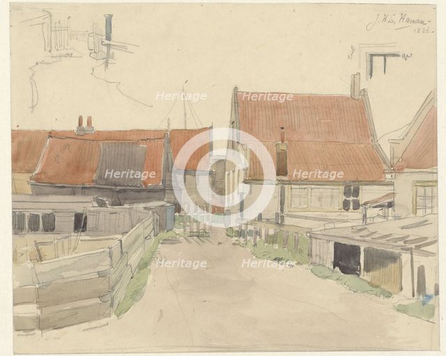 Houses in the Vinkenbuurt, Amsterdam, 1886. Creator: Jan Hanau.