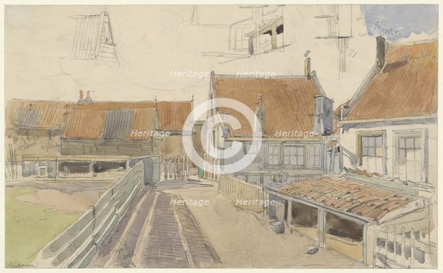 Houses in Vinkenbuurt, Amsterdam, 1885. Creator: Jan Hanau.