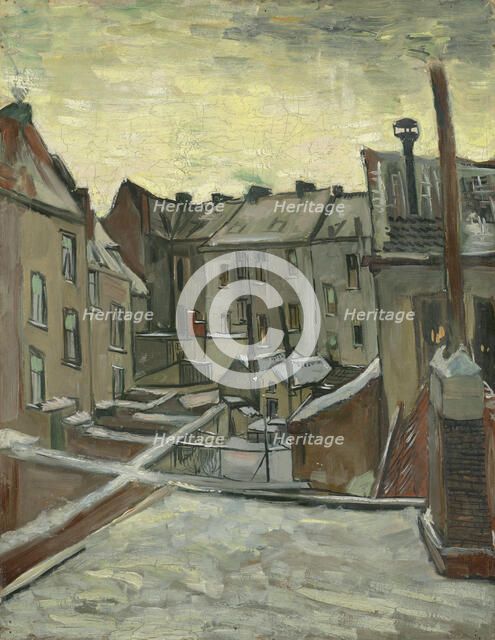 Houses seen from the back, 1885. Artist: Gogh, Vincent, van (1853-1890)