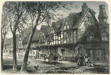 Houses Under the Castle, Warwick c1870