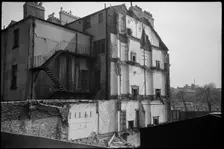Houses undergoing demolition, Eldon Square, Newcastle upon Tyne, 1973. Creator: Ursula Clark