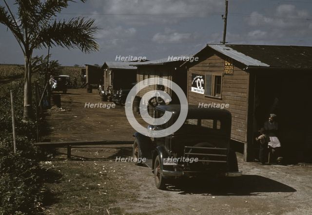 Houses which have been condemned by the Board of Health..., Belle Glade, Fla., 1941. Creator: Marion Post Wolcott.