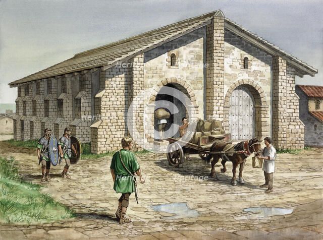 Housesteads Roman Fort, 2nd century, (c1990-2010). Artist: Philip Corke.