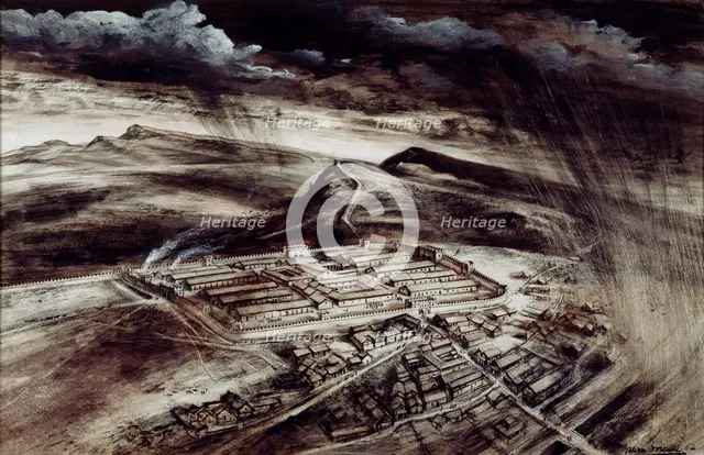 Housesteads Roman Fort, c2nd century, (1990-2010). Artist: Alan Ernest Sorrell.