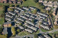 Housing estate in Stewards, Harlow, Essex, 2018. Creator: Damian Grady