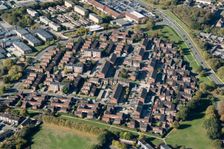 Housing estate in Stewards, Harlow, Essex, 2018. Creator: Damian Grady