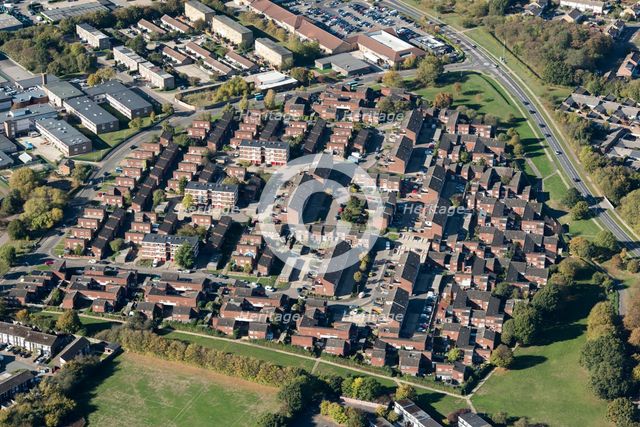 Housing estate in Stewards, Harlow, Essex, 2018. Creator: Damian Grady.