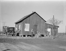 Housing for Oklahoma refugees, California, 1936. Creator: Dorothea Lange