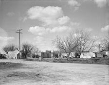 Housing for Oklahoma refugees, California, Kern County, 1936. Creator: Dorothea Lange