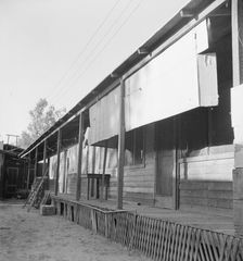 Housing for Mexican field laborers, Brawley, Imperial Valley, California, 1935. Creator: Dorothea Lange