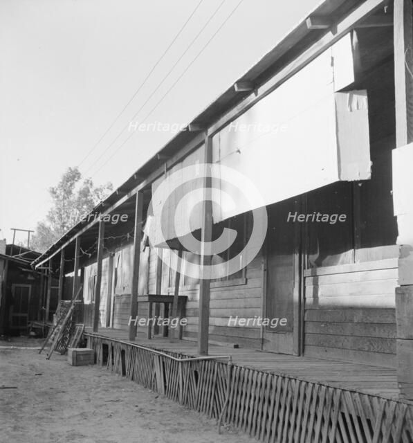 Housing for Mexican field laborers, Brawley, Imperial Valley, California, 1935. Creator: Dorothea Lange.