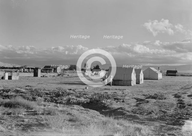 Housing of families living on (WPA) jobs, Kern County, California, 1938. Creator: Dorothea Lange.