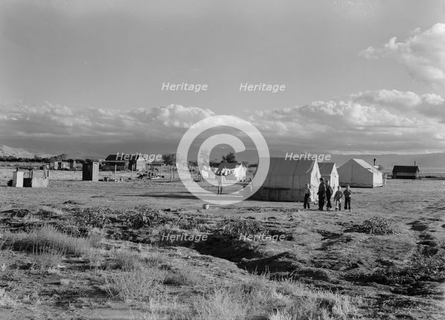 Housing of families living on (WPA) jobs, Kern County, California, 1938. Creator: Dorothea Lange.