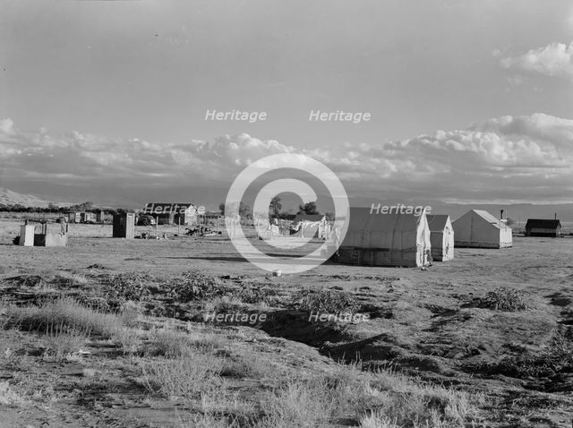Housing of families living on (WPA) jobs, Kern County, California, 1938. Creator: Dorothea Lange.