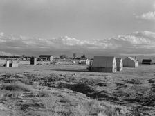 Housing of families living on (WPA) jobs, Kern County, California, 1938. Creator: Dorothea Lange