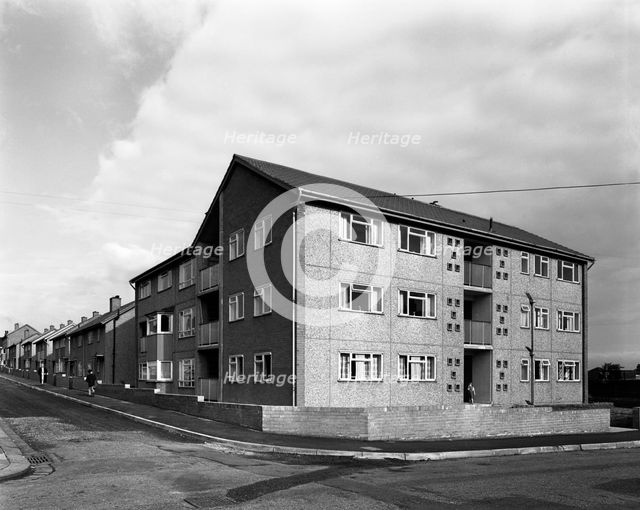 Housing project, Mexborough, South Yorkshire, 1962. Creator: Michael Walters.