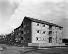 Housing project, Mexborough, South Yorkshire, 1962. Creator: Michael Walters
