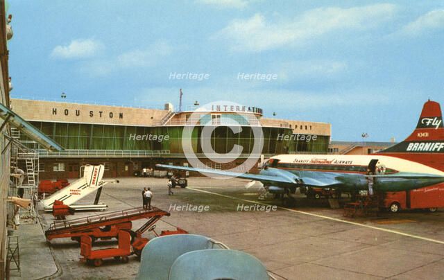 Houston International Airport, Houston, Texas, USA, 1956. Artist: Unknown