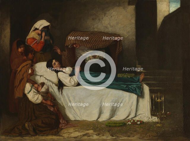 Hour of Tears, 1870. Creator: Severin Falkman.