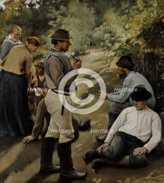 Hour of Rest, 1905. Creator: Pekka Halonen.
