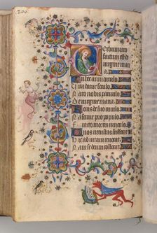 Hours of Charles the Noble, King of Navarre (1361-1425): fol. 102v, Text, c. 1405. Creator: Master of the Brussels Initials and Associates (French)