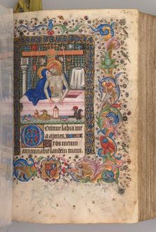 Hours of Charles the Noble, King of Navarre (1361-1425): fol. 128r, Man of Sorrows, c. 1405. Creator: Master of the Brussels Initials and Associates (French)